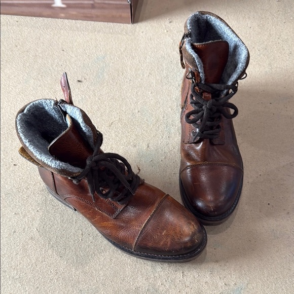 Men's Aldo Brown Leather Boots - Picture 1 of 5
